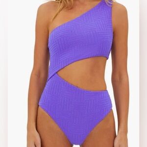 Beach Riot Celine One Ultra Violet Purple Cut Out. Size L. In original packaging